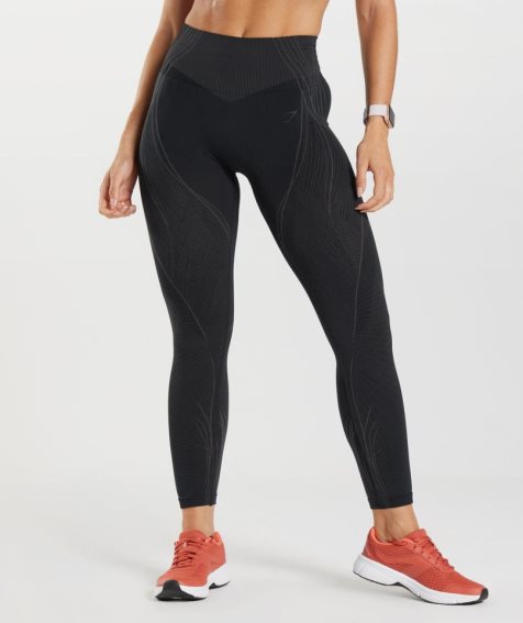 Women's Gymshark Apex Seamless Leggings Black | NZ 0USRQW